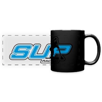 contour de course sup 2farbig noir - Mug panoramique uni - noir - Devant