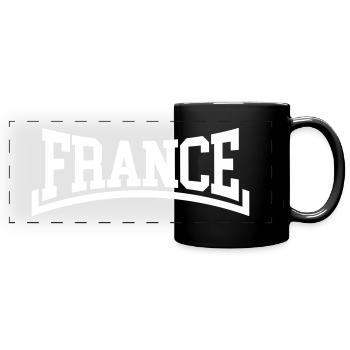 France - Mug panoramique uni - noir - Devant