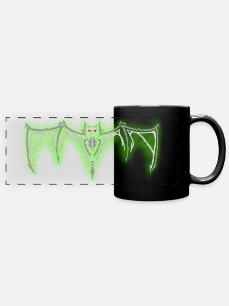 Bat Mouse RIP - Full Colour Panoramic Mug - black