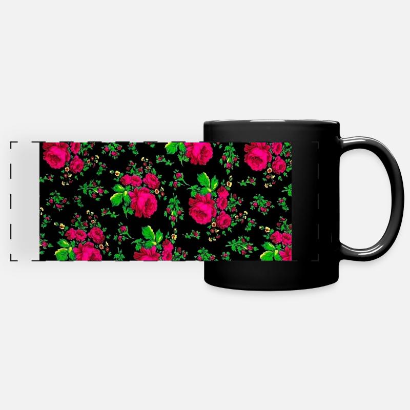 Black - Full Colour Panoramic Mug - black