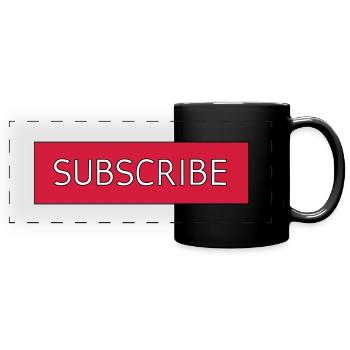 Subscribe - Full Colour Panoramic Mug - black - Front
