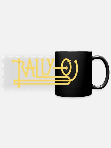 Rally-O – Rally Obedience - Panorama-Tasse farbig - Schwarz
