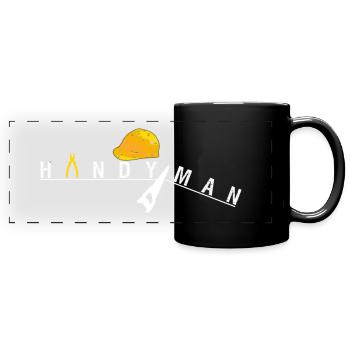 Handyman DIY - Full Colour Panoramic Mug - black - Front
