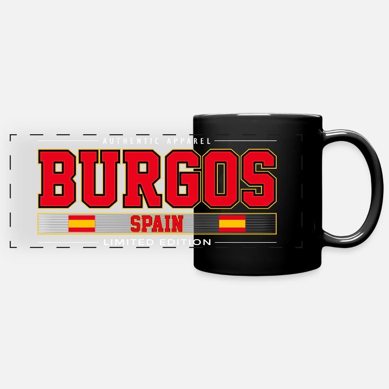 Burgos - Full Colour Panoramic Mug - black