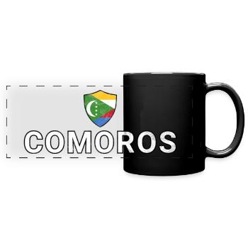 Comoros - Full Colour Panoramic Mug - black - Front