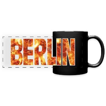 Berlin - Mug panoramique uni - noir - Devant