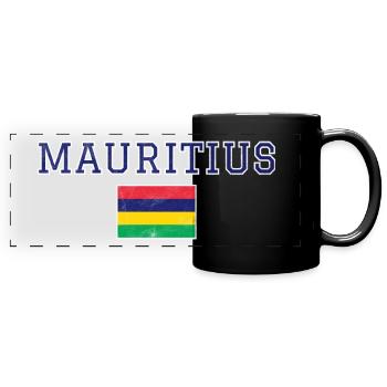 Mauritius - Full Colour Panoramic Mug - black - Front
