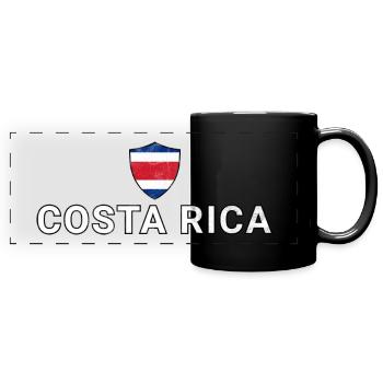 Costa Rica - Full Colour Panoramic Mug - black - Front