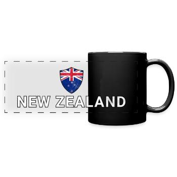 New Zealand - Full Colour Panoramic Mug - black - Front