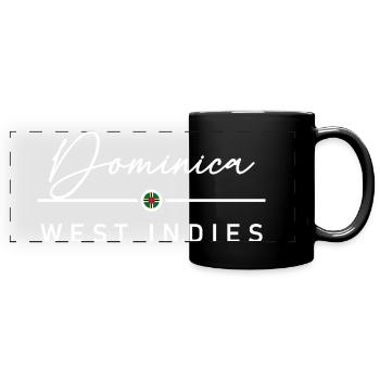 Dominique - Antilles - Caraïbes - Mug panoramique uni - noir - Devant