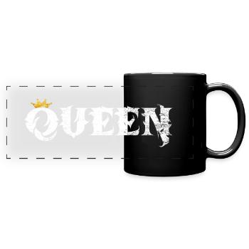 Queen - Full Colour Panoramic Mug - black - Front