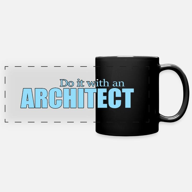 ARCHITECTE - Mug panoramique uni - noir