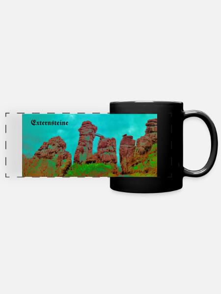 Externsteine - Full Colour Panoramic Mug - black
