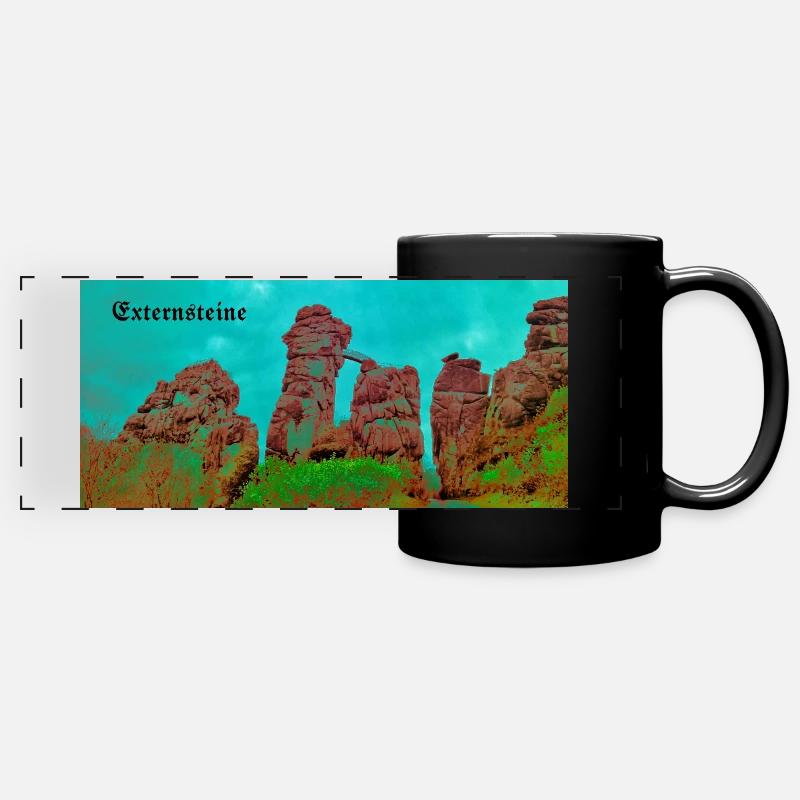 Externsteine - Mug panoramique uni - noir