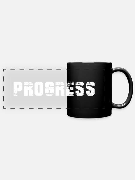 Progress - Panorama-Tasse farbig - Schwarz