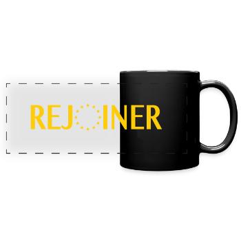 ReJoiner - Campaign to rejoin the EU - Full Colour Panoramic Mug - black - Front