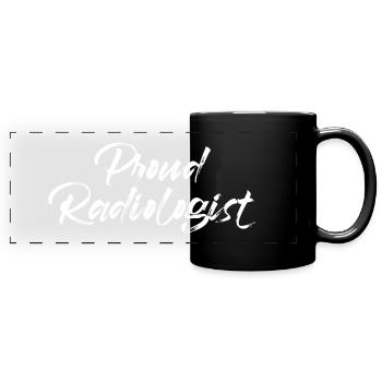 Radiologie - Panorama-Tasse farbig - Schwarz - Vorne