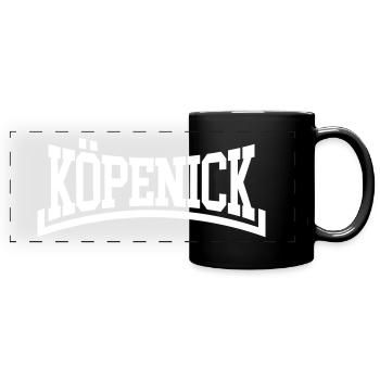 Köpenick - Panorama-Tasse farbig - Schwarz - Vorne