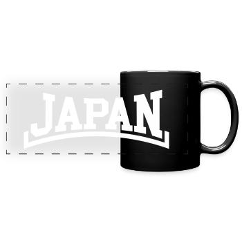 Japan - Panorama-Tasse farbig - Schwarz - Vorne
