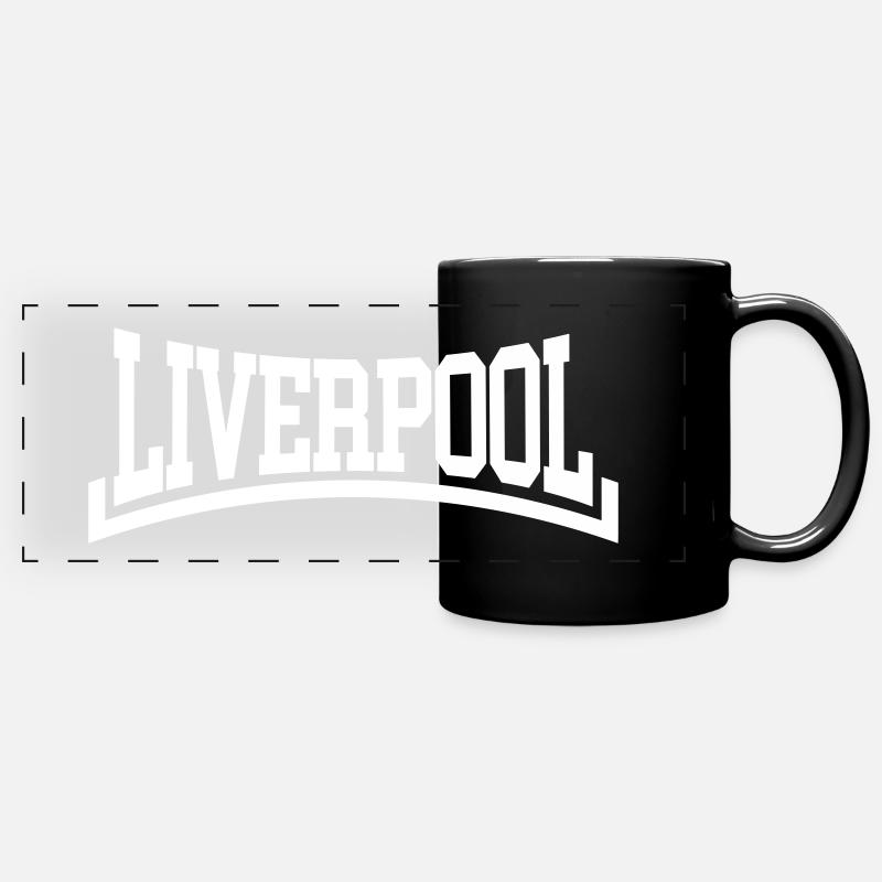 Liverpool - Panorama-Tasse farbig - Schwarz