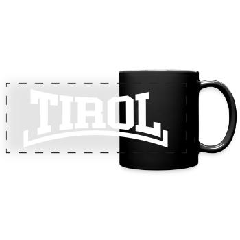 Tyrol - Mug panoramique uni - noir - Devant