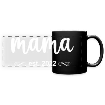 Maman Est. 2022 - Mug panoramique uni - noir - Devant