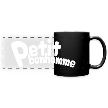 Petit bonhomme - Panorama-Tasse farbig - Schwarz - Vorne