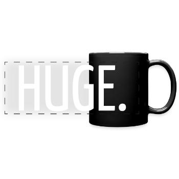 Huge - Full Colour Panoramic Mug - black - Front