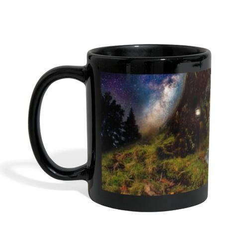 Mystical forest with magic portal enchanted tree - Full Colour Panoramic Mug