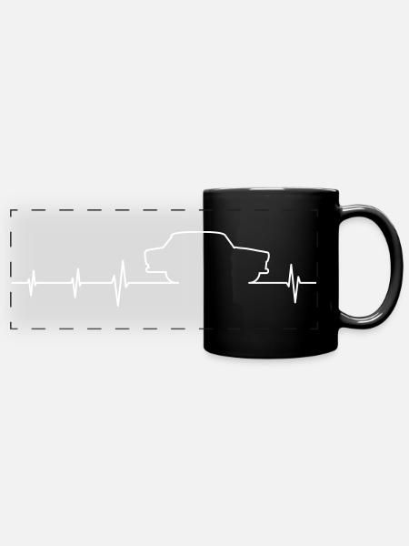 Trabi 601 EKG - Panorama-Tasse farbig - Schwarz