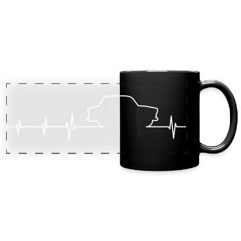 Trabi 600 ECG - Mug panoramique uni - noir - Devant