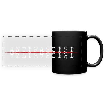 Antifasciste, antifascisme - Mug panoramique uni - noir - Devant
