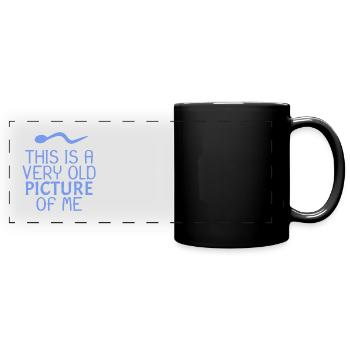 saying funny - Full Colour Panoramic Mug - black - Front
