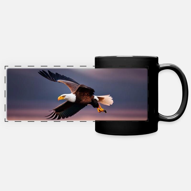Eagle - Full Colour Panoramic Mug - black
