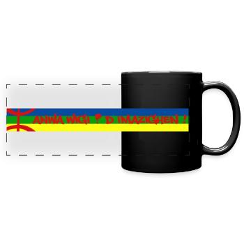 Anwa Wigi D Imazighen - Mug panoramique uni - noir - Devant