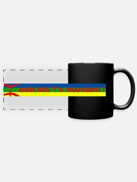 Anwa Wigi D Imazighen - Mug panoramique uni - noir