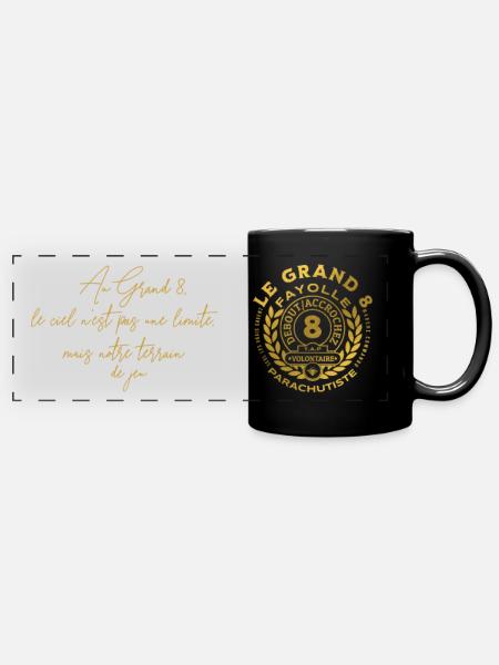 Mug du Grand 8 - Mug panoramique uni - noir