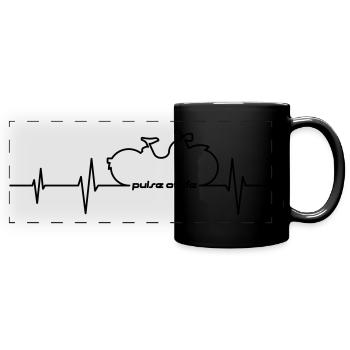 Simson SR1 SR2 EKG - Pulse of Life - Full Colour Panoramic Mug - black - Front