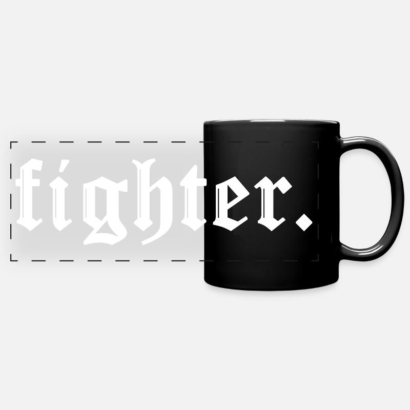 Chasseur FischerS. en blanc - Mug panoramique uni - noir