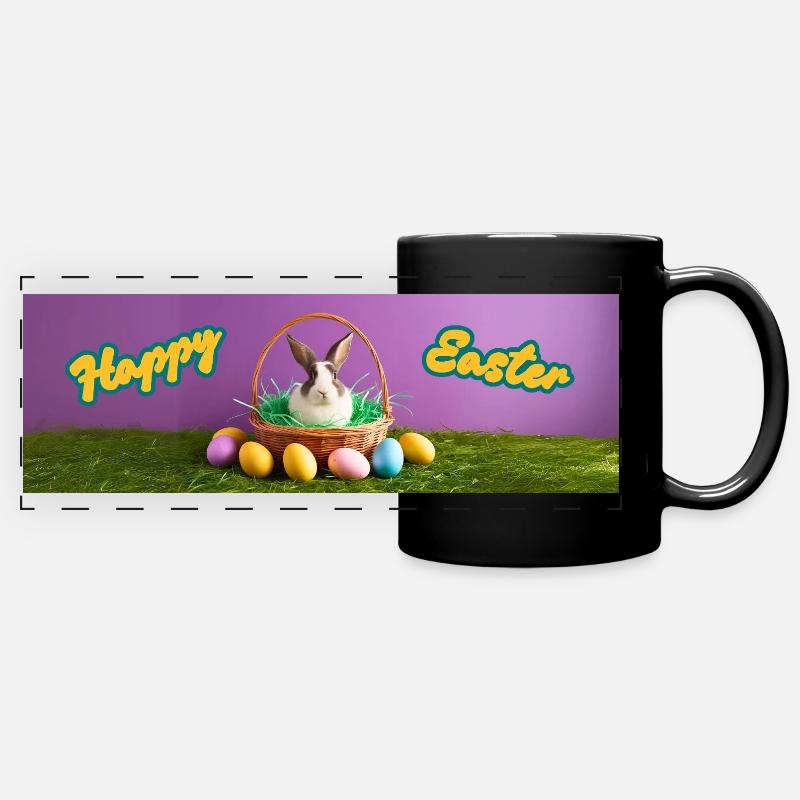 Joyeuses Pâques - Mug panoramique uni - noir