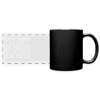 Infirmière de vol Genius Air Rescue - Mug panoramique uni - noir - Devant