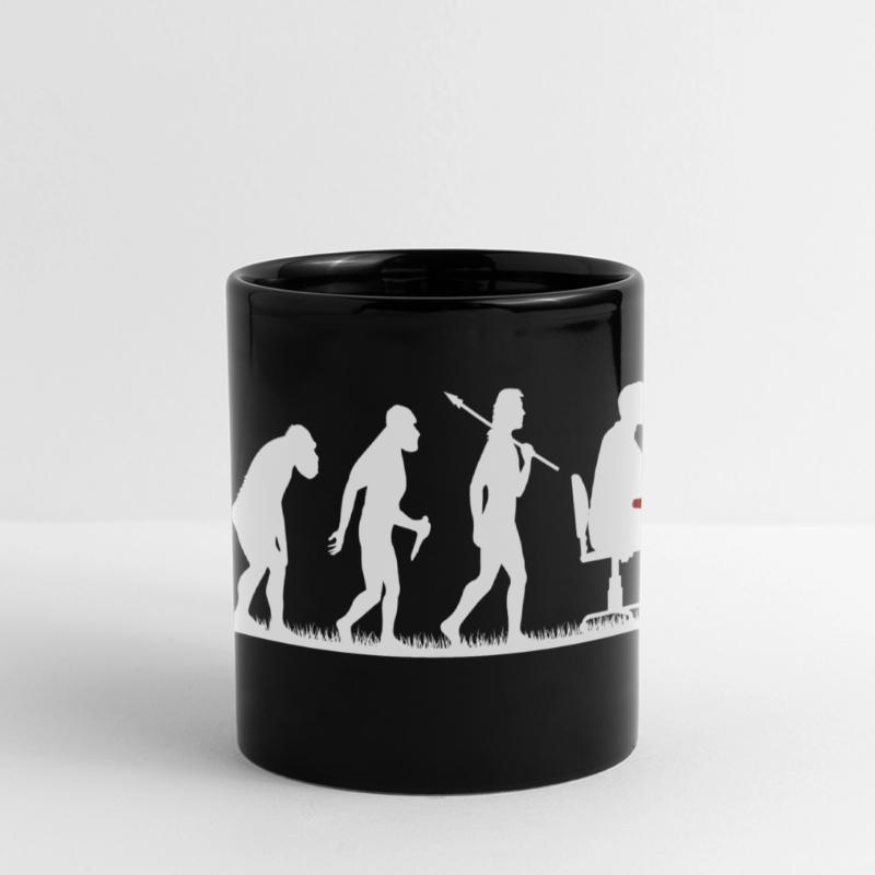 Evolution Nerd Geek Hacker Coder Programmeur Mug panoramique uni