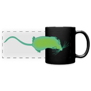 Bio Mouse - Full Colour Panoramic Mug - black - Front