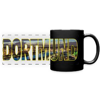 Dortmund - Mug panoramique uni - noir - Devant