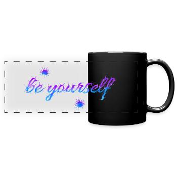 soyez vous-même - Mug panoramique uni - noir - Devant