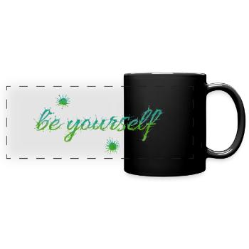 soyez vous-même - Mug panoramique uni - noir - Devant