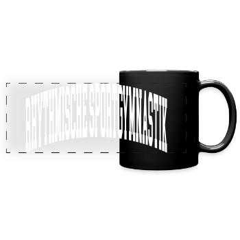 Rhythmische Sportgymnastik - Panorama-Tasse farbig - Schwarz - Vorne