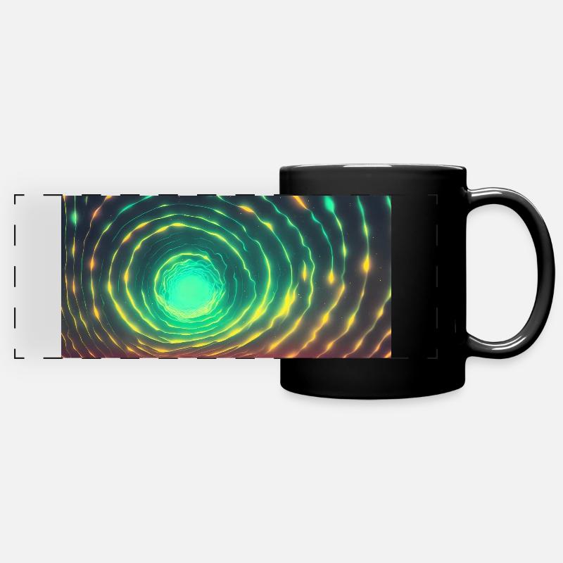 Lantern Tunnel - Panorama-Tasse farbig - Schwarz