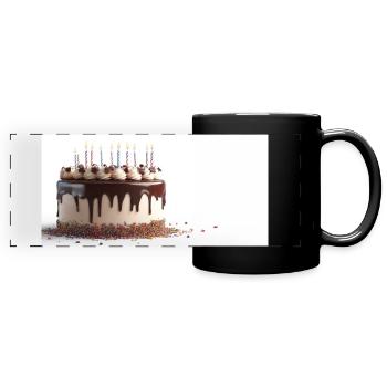 Sweet Celebration Joy - Full Colour Panoramic Mug - black - Front