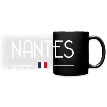 Nantes - Full Colour Panoramic Mug - black - Front